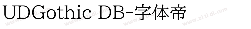 UDGothic DB字体转换